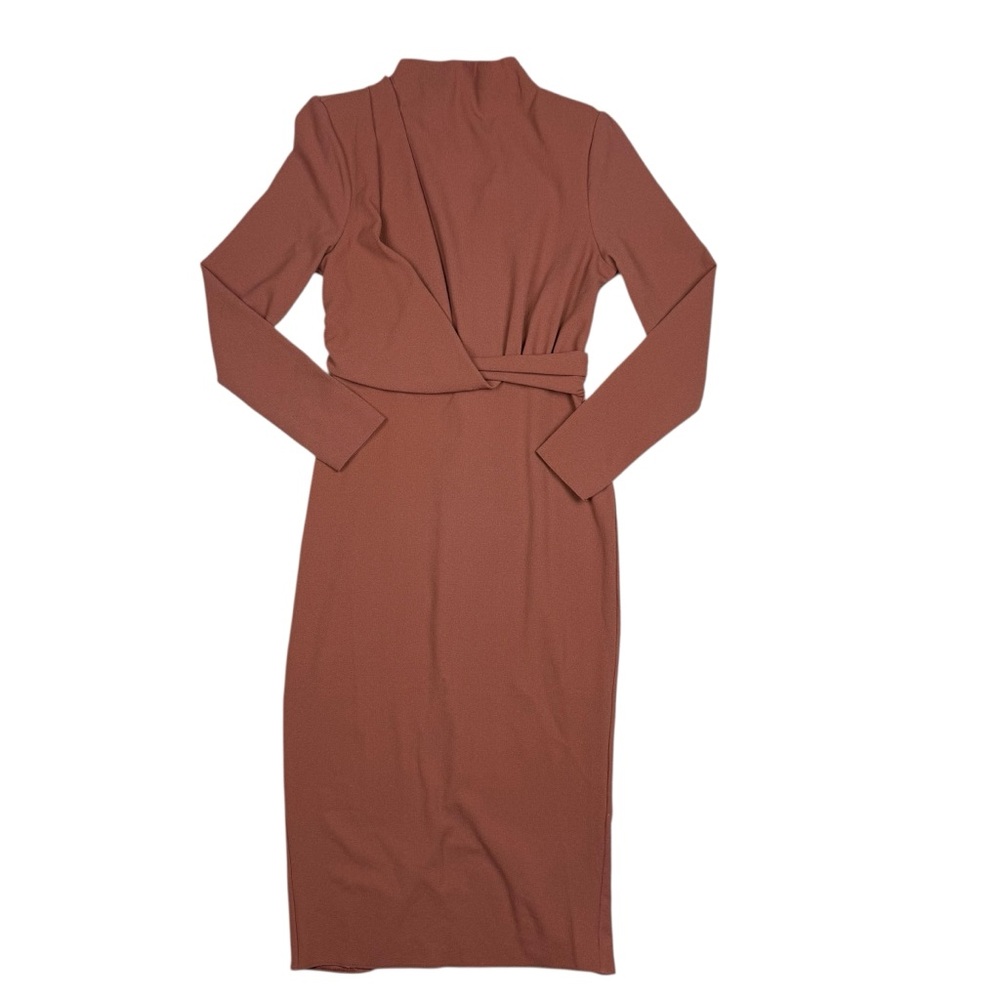 ASOS high neck twist midi dress
